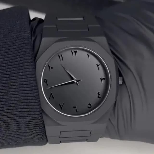 Black Real Arabic Aura watch